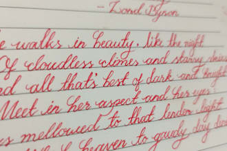 write neat handwritten letters, notes, assignments and cards