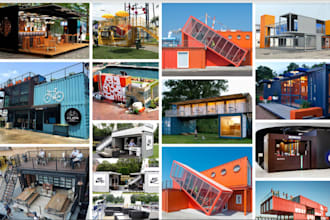 design shipping container home, office, cafe, restaurant, modular house plans