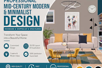 create a living room interior mood board and shopping list