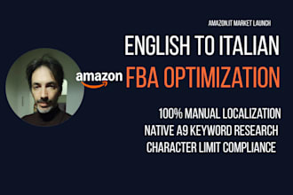 translate and optimize your amazon fba listing into italian