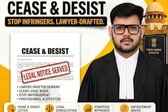 draft a professional cease and desist letter for IP infringement