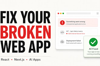 fix react nextjs and vibe coded app bugs