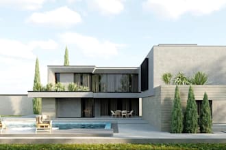 do 3d 2d backyard landscape garden design terrace  pool outdoor kitchen patio
