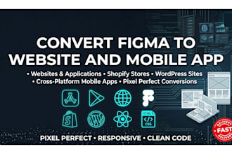convert figma to web or app, clean code development