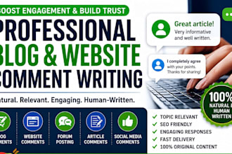 write engaging blog comments for your website and blog posts