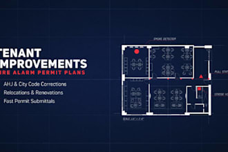 tenant improvement fire alarm permit drawings per nfpa 72