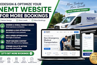 redesign and optimize your nemt website for more bookings