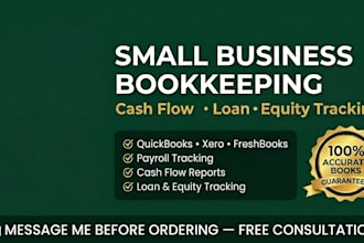 do small business bookkeeping, payroll, and cash flow tracking in quickbooks