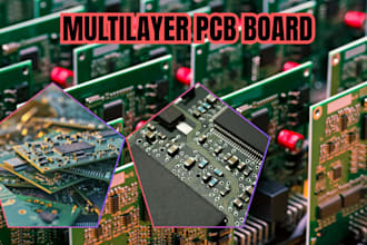 create custom pcb design, schematic, multilayer pcb and manufacturing files