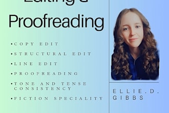 proofread and edit your fiction novel or short story