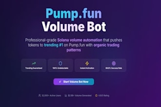 create polymarket kalshi bot, ai agent trading bot, pump fun bot, volume bot