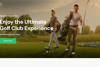 create squarespace golf instructor website coaching booking website