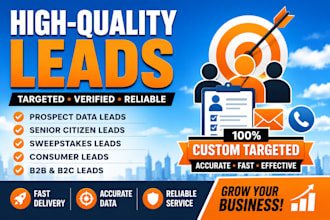 offer first gambler leads, senior citizen leads, prospect data, sweepstak leads
