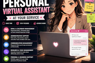 be your virtual assistant VA for any work