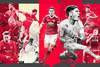 draw football players and sports illustration for fans and teams