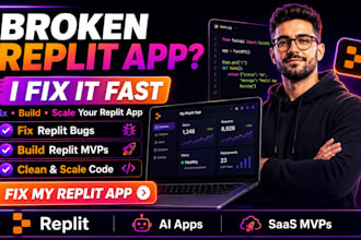 fix your replit app, lovable ai or vibe coding errors, supabase base44 web app