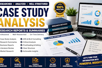 analyze case studies, research reports, summaries, and business papers