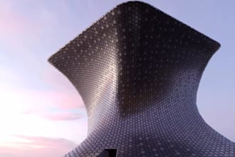 revamp and scale museum exterior building, art gallery space, historical museum