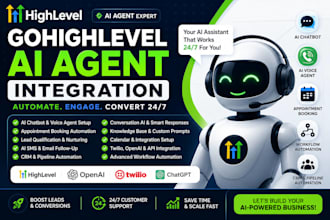 setup gohighlevel ai agent voice ai chatbot automation