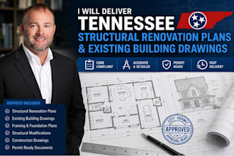 deliver tennessee structural renovation plans and existing building drawings