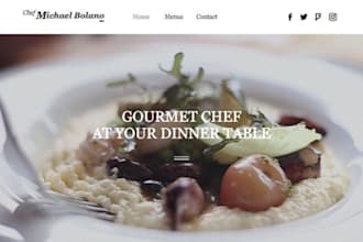 design squarespace chef website chef meal prep website dietary restriction site
