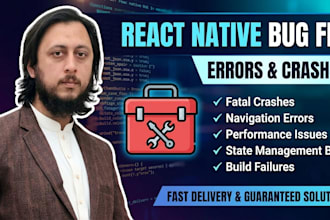 fix react native bugs errors crashes and performance issues