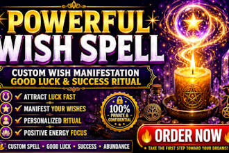 perform a powerful wish manifestation and good luck binding spell alljanu