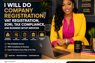 company registration, vat registration, eori, tax and business setup in europe