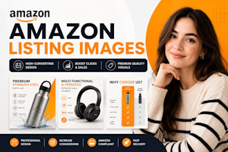 do amazon listing images design, amazon infographic, product listing images