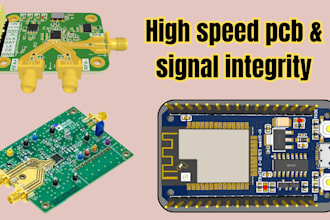 design rf pcb, high speed pcb, esp32 pcb and signal integrity layout