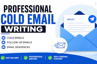 write professional cold emails and follow up emails