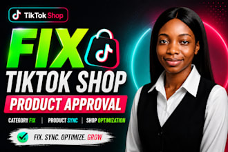 fix tiktok shop product approval category errors product sync, shop optimization