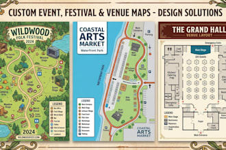 design custom event maps, festival maps and venue layouts