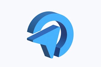 design a professional 3d logo with premium branding