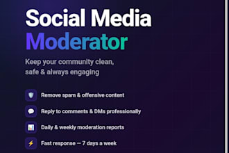 moderate your social media and online community