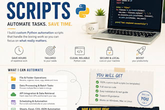 automate repetitive tasks with custom python scripts
