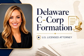 form your delaware c corp draft bylaws and founder equity agreements US attorney