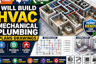 hvac mechanical plumbing plans drawings for florida texas california