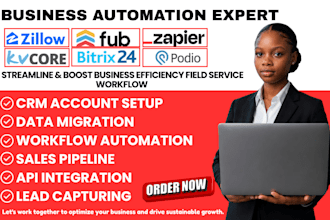 connect zillow leads follow up boss crm kvcore bitrix24 zapier integration podio