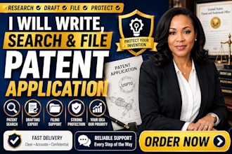 draft, search, and file a professional patent application