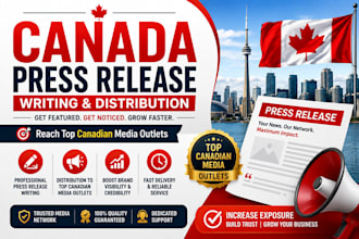 do canada press release writing and distribution to media outlets
