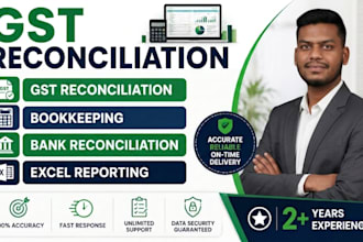 do gst reconciliation, bookkeeping and accounting support