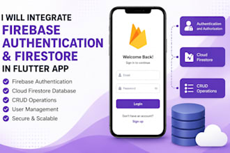 integrate firebase auth and firestore in flutter app