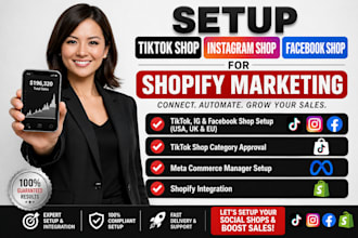 setup facebook shop, instagram shop and fix meta pixel for shopify marketing