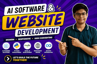 create an ai powered website with chatbot functionality