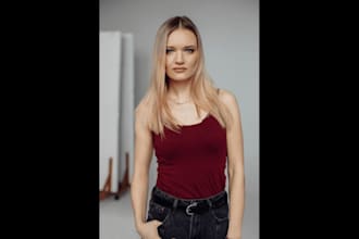 be your pro female fashion branded model