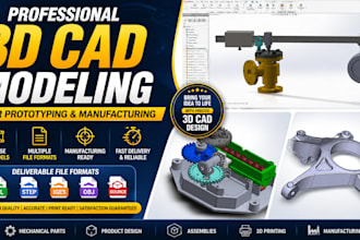 design 3d cad models for prototyping and manufacturing