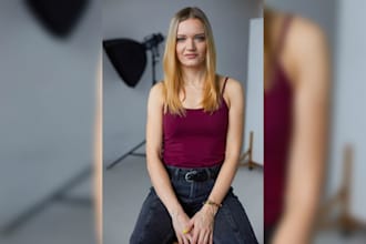 be your pro female fashion branded model