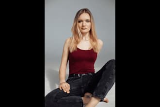 be your pro female fashion branded model