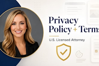 draft gdpr, ccpa compliant terms of service and privacy policy for your site